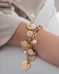 Bijou Brigitte Armbänder Gold|Perlenarmbänder>Armband - Pearl Plates gold