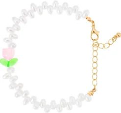 Bijou Brigitte Perlenschmuck|Blumenschmuck>Armband - Pearl Tulip weiß
