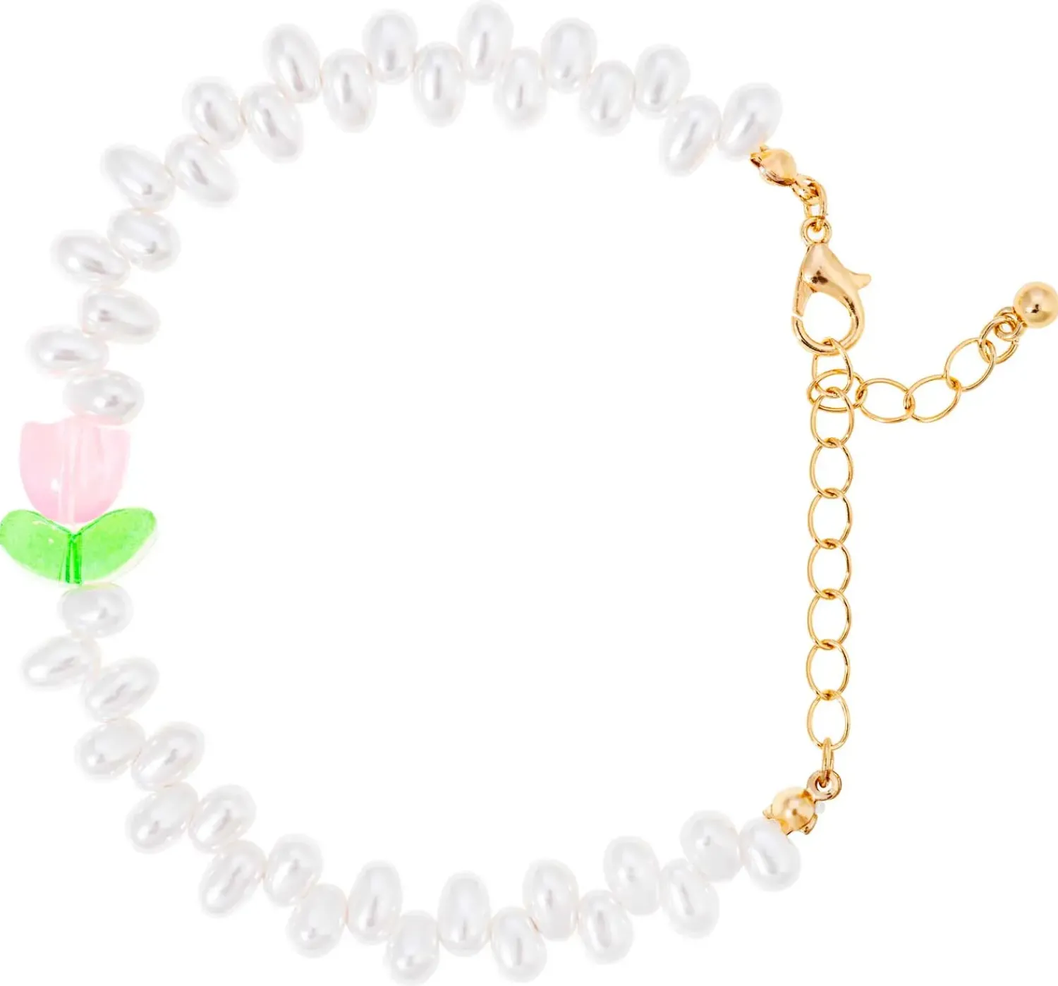 Bijou Brigitte Perlenschmuck|Blumenschmuck>Armband - Pearl Tulip weiß