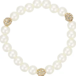 Bijou Brigitte Perlenschmuck|Perlenarmbänder>Armband - Pearl White weiß