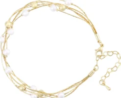 Bijou Brigitte Armbänder Gold|Perlenarmbänder>Armband - Pearly Rows gold