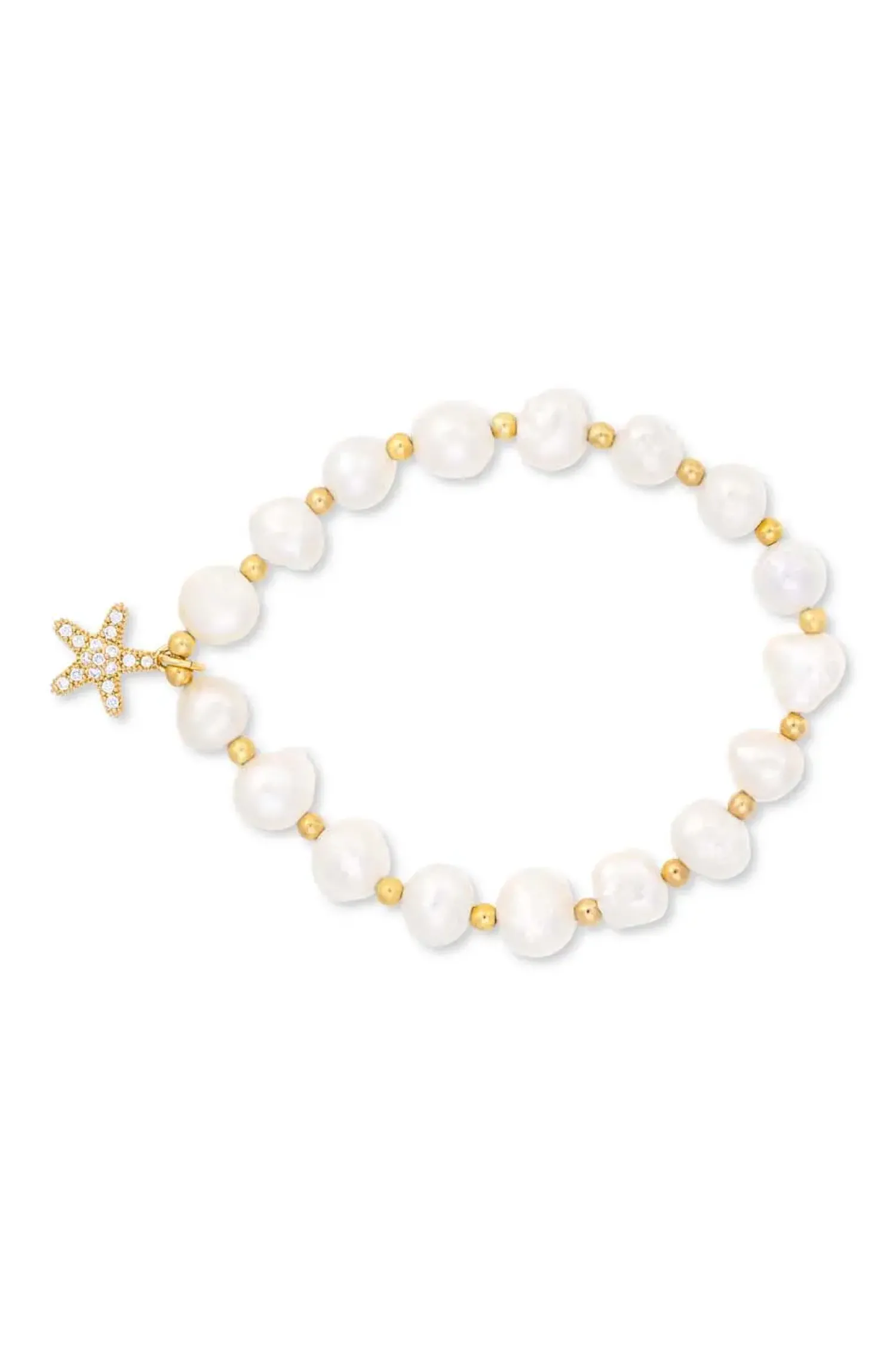 Bijou Brigitte Perlenschmuck>Armband - Pearly Star weiß