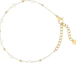 Bijou Brigitte Perlenschmuck|Armbänder Gold>Armband - Pearly Sweetness gold, weiß