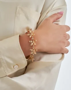 Bijou Brigitte Armbänder Gold|Blumenschmuck>Armband - Perfect Blossom gold