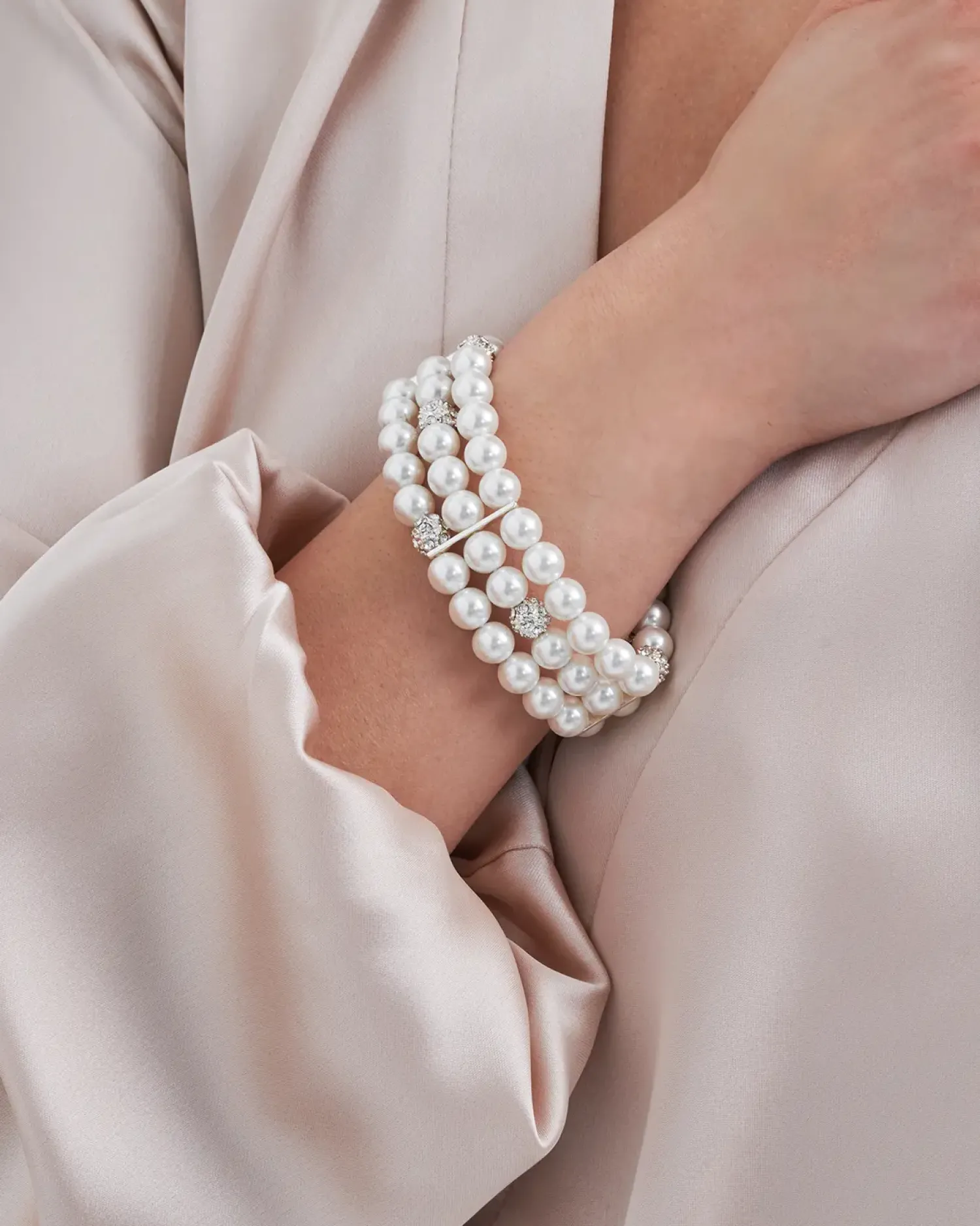 Bijou Brigitte Perlenschmuck|Perlenarmbänder>Armband - Perky Pearls weiß