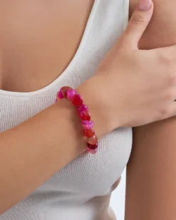 Bijou Brigitte Edelsteinarmbänder>Armband - Agate pink