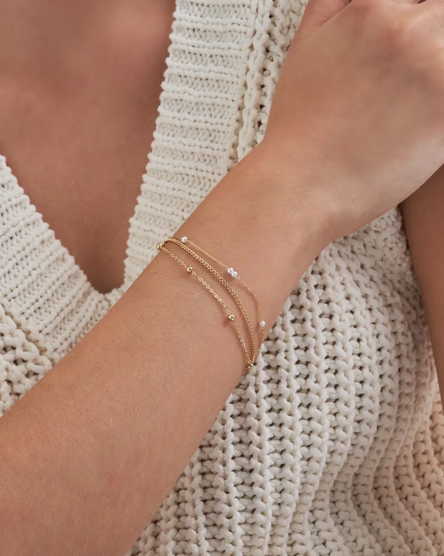 Bijou Brigitte Armbänder Gold|Perlenarmbänder>Armband - Radiant Harmony gold