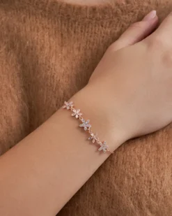 Bijou Brigitte Blumenschmuck|Für Bestimmte Personen>Armband - Rose Blossom rosa, roségold