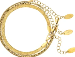 Bijou Brigitte Armbänder Gold|Edelstahlarmbänder>Armband-Set - Basic Steel gold
