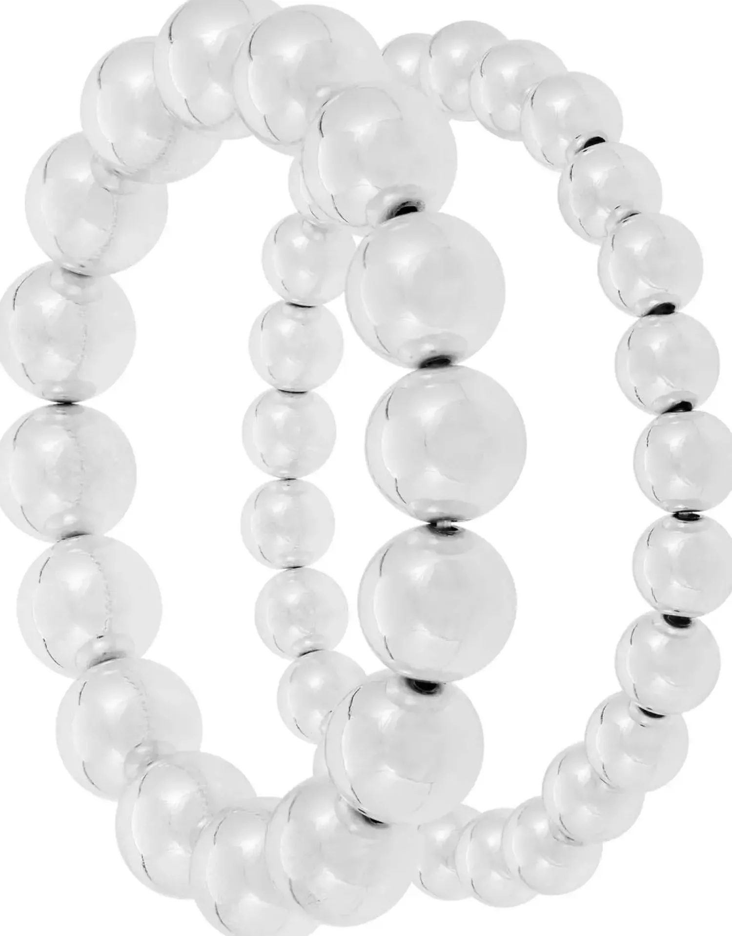 Bijou Brigitte Perlenarmbänder>Armband-Set - Chrome Duo silber