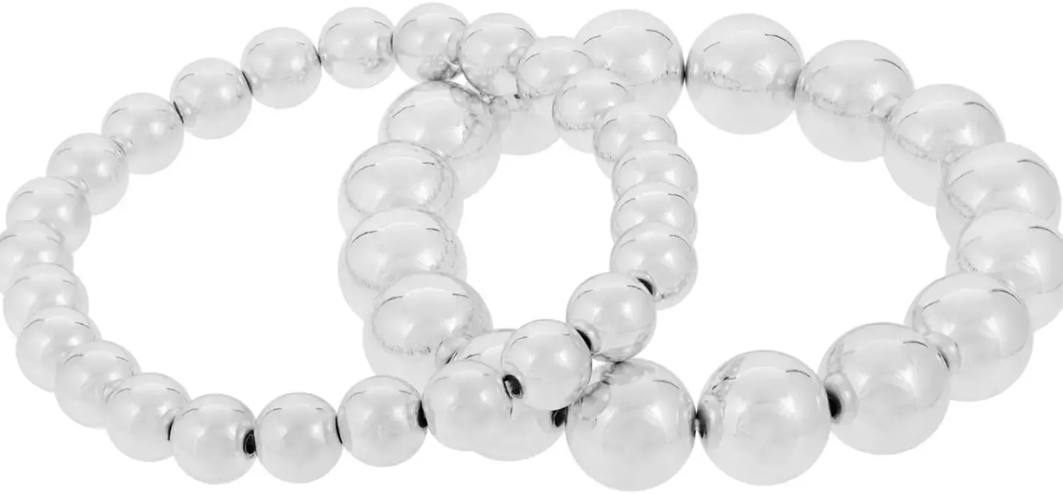 Bijou Brigitte Perlenarmbänder>Armband-Set - Chrome Duo silber
