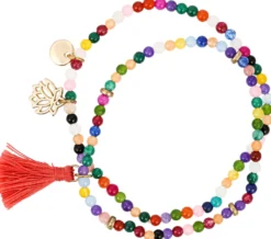 Bijou Brigitte Edelsteinarmbänder|Bunte Armbänder>Armband-Set - Colorful Lotus mehrfarbig