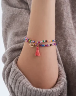 Bijou Brigitte Edelsteinarmbänder|Bunte Armbänder>Armband-Set - Colorful Lotus mehrfarbig