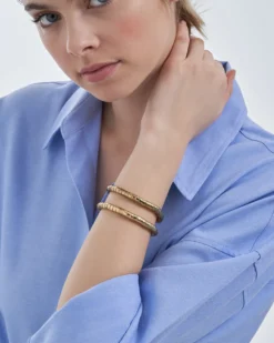 Bijou Brigitte Armbänder Gold|Boho-Schmuck>Armband-Set - Exclusive Caps gold