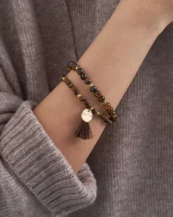 Bijou Brigitte Edelsteinarmbänder>Armband-Set - Eye of Tiger braun