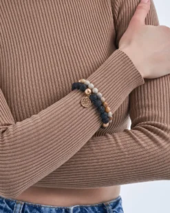 Bijou Brigitte Edelsteinarmbänder|Bunte Armbänder>Armband Set - Flower of Life mehrfarbig