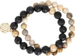 Bijou Brigitte Edelsteinarmbänder|Bunte Armbänder>Armband Set - Flower of Life mehrfarbig