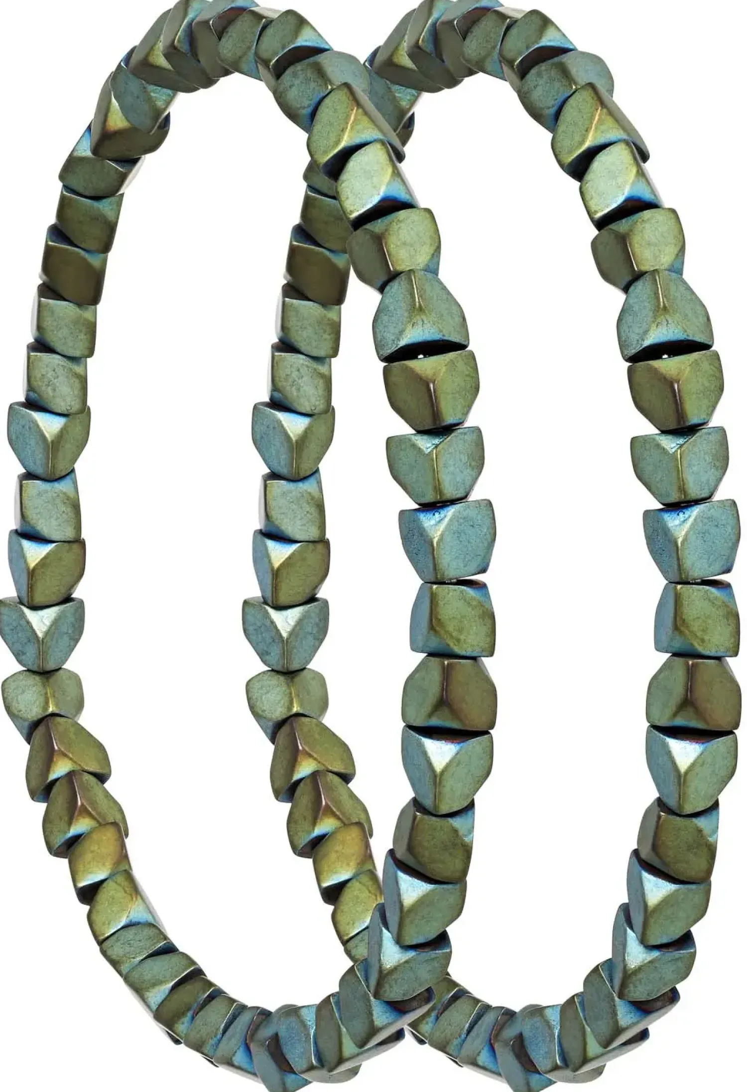 Bijou Brigitte Edelsteinarmbänder|Boho-Schmuck>Armband-Set - Green Gems grün