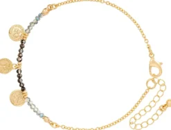 Bijou Brigitte Armbänder Gold|Boho-Schmuck>Armband-Set - Small Plates gold, blau