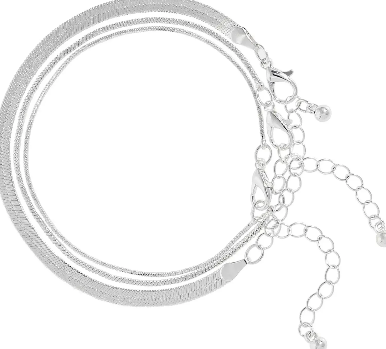 Bijou Brigitte Basics>Armband-Set - Splendid Silver silber