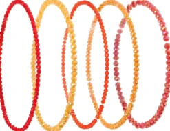 Bijou Brigitte Bunte Armbänder|Bunter Schmuck>Armband-Set - Sunset Beads rot, mehrfarbig, orange, gelb, pink