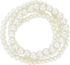 Bijou Brigitte Perlenschmuck|Perlenarmbänder>Armband-Set - White Passion weiß