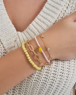 Bijou Brigitte Armbänder Gold>Armband-Set - Yellow Lemon gold, gelb