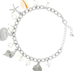 Bijou Brigitte Muschelschmuck|Maritimer Schmuck>Armband - Shell Pendants silber