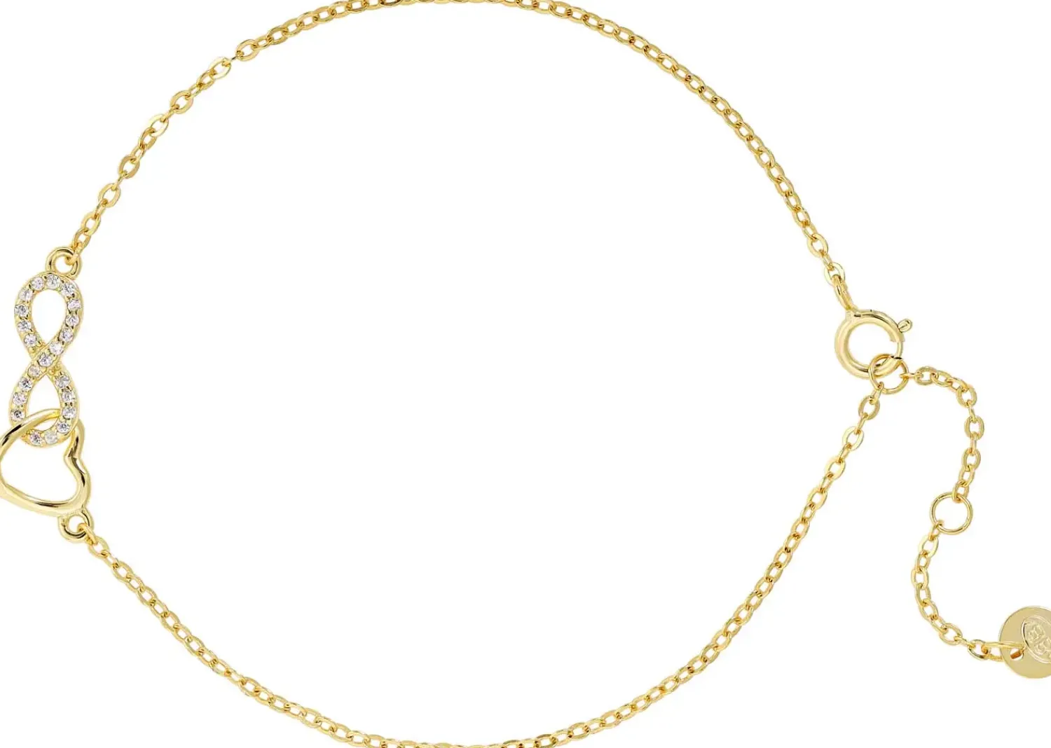Bijou Brigitte Silver Crystals|Armbänder 925Er Silber>Armband - Shiny Infinity gold