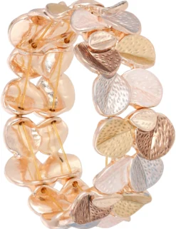 Bijou Brigitte Armbänder Gold>Armband - Shiny Metal gold, roségold