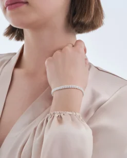 Bijou Brigitte Hochzeitsgäste>Armband - Shiny Zirkonia silber