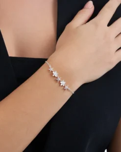 Bijou Brigitte Edelsteinarmbänder|Blumenschmuck>Armband - Silver Blossom silber