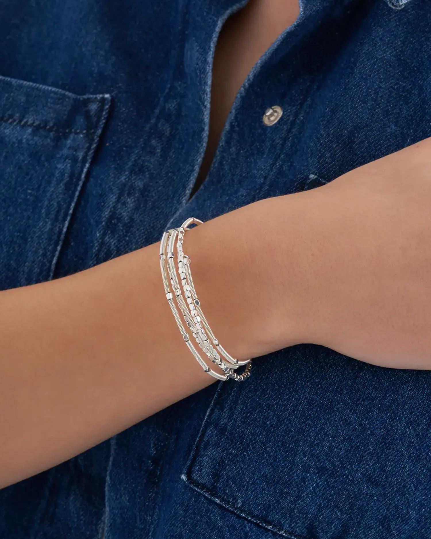 Bijou Brigitte Armreifen|Für Bestimmte Personen>Armband - Silver Motion silber