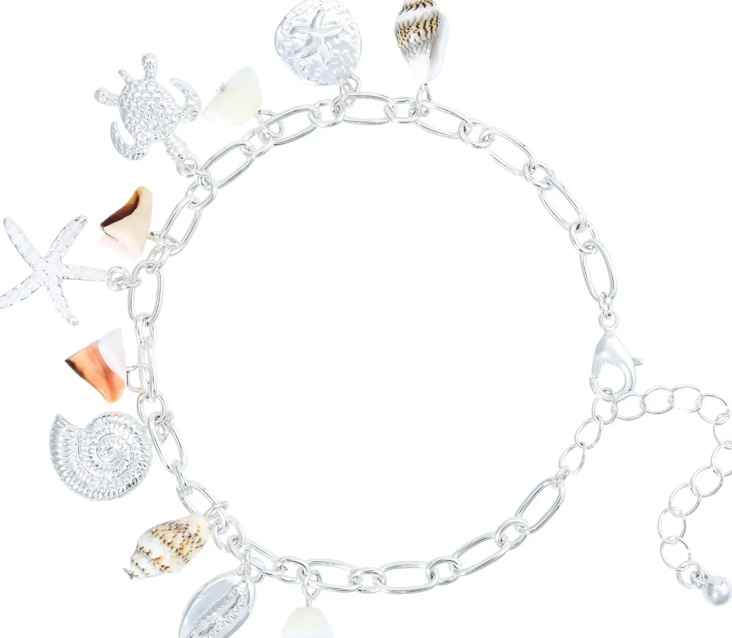 Bijou Brigitte Maritimer Schmuck|Muschelschmuck>Armband - Silver Ocean silber