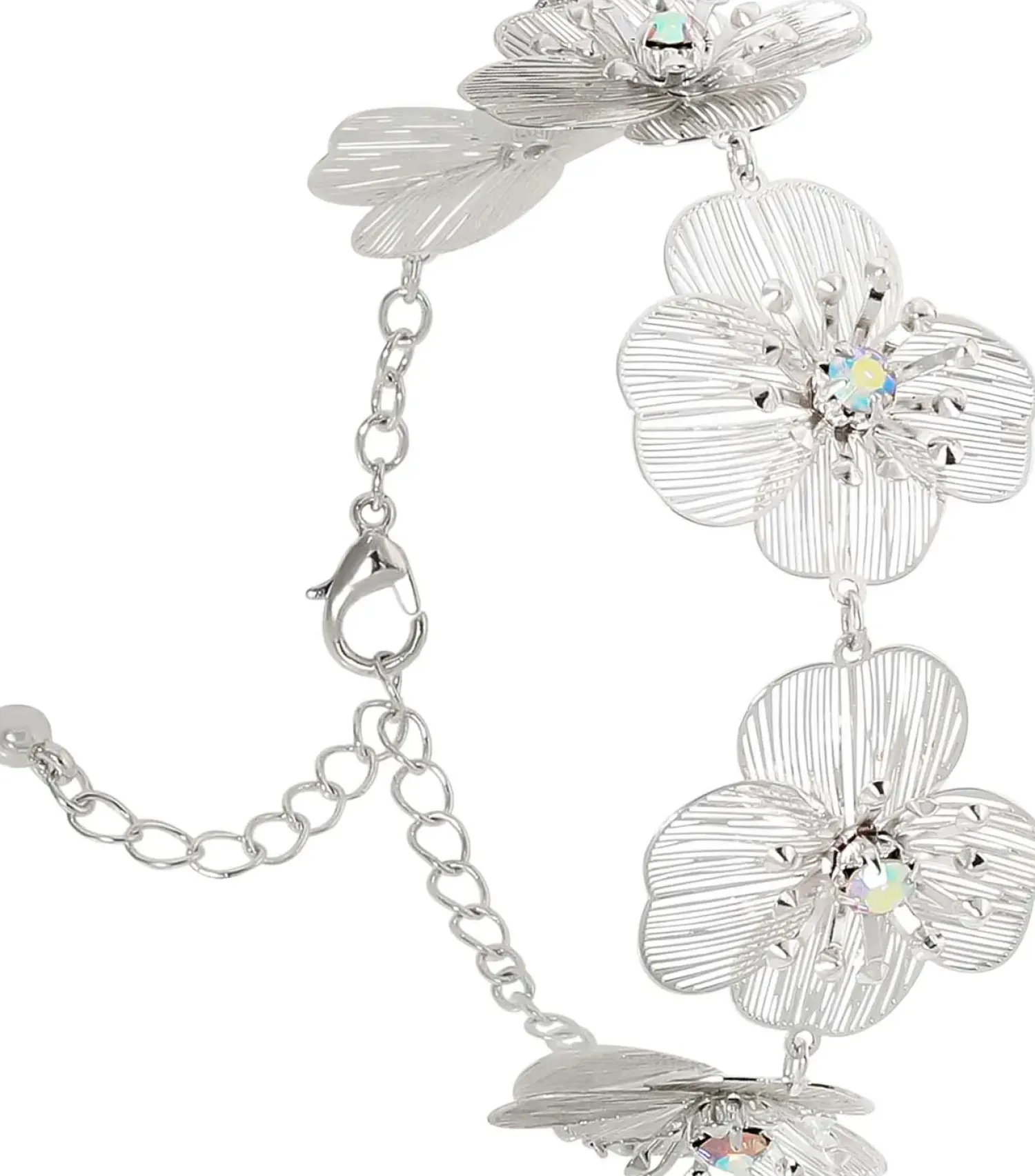 Bijou Brigitte Blumenschmuck>Armband - Silver Petal silber