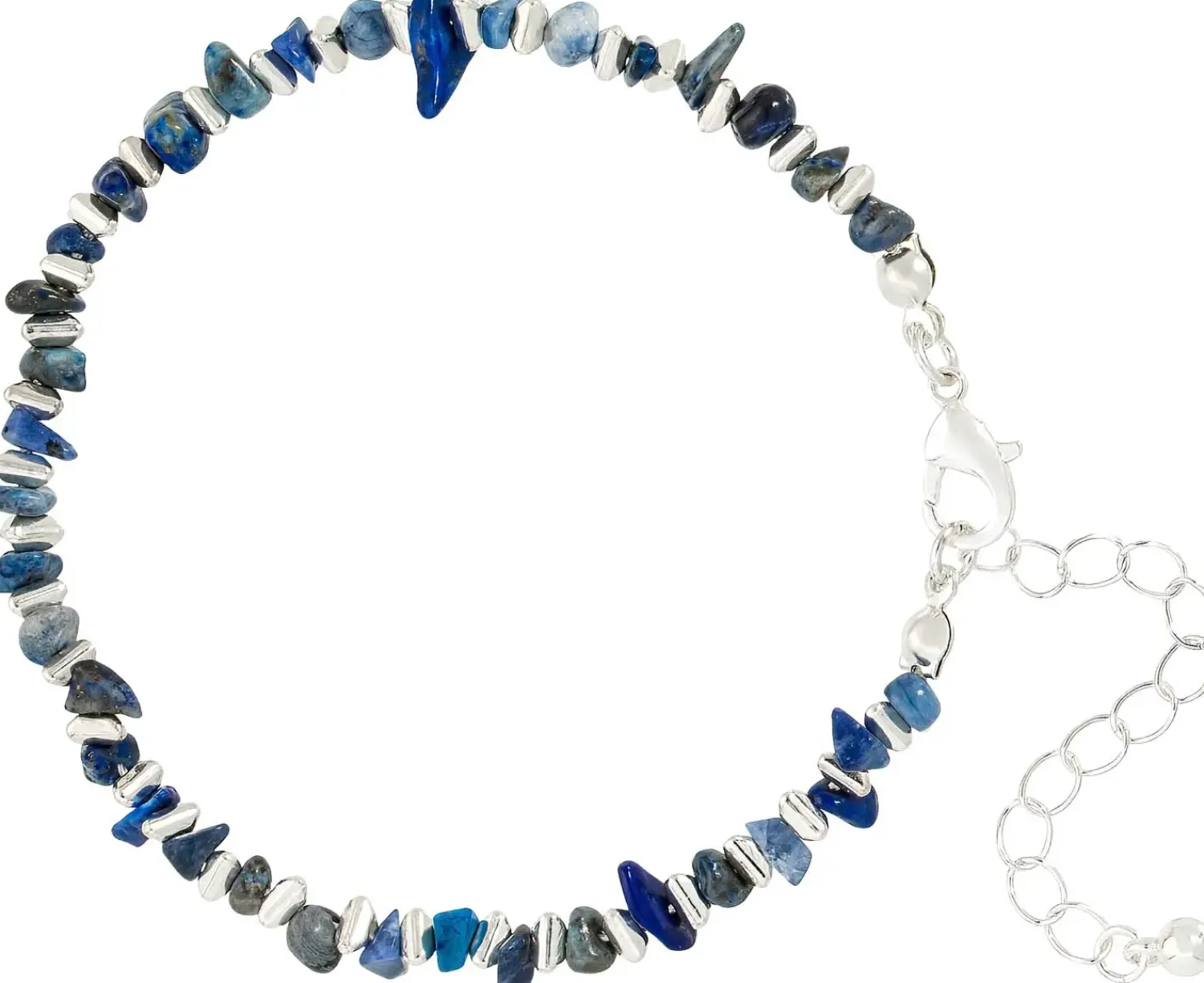 Bijou Brigitte Edelsteinarmbänder|Boho-Schmuck>Armband - Simple Lapis blau