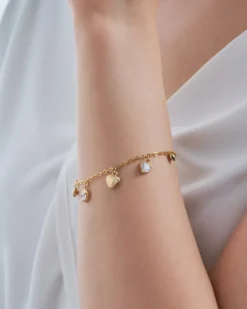 Bijou Brigitte Armbänder Gold|Für Bestimmte Personen>Armband - Small Hearts gold