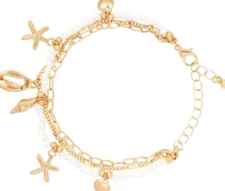 Bijou Brigitte Perlenschmuck|Armbänder Gold>Armband - Soft Ocean gold, weiß
