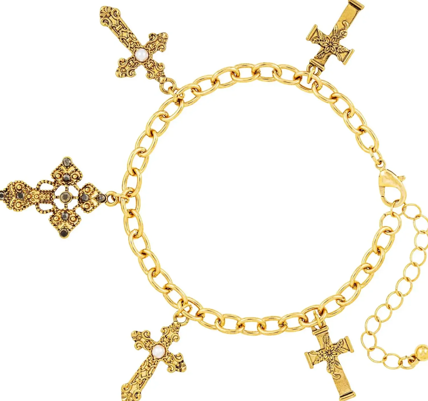 Bijou Brigitte Armbänder Gold>Armband - Solid Cross gold