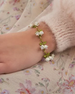 Bijou Brigitte Blumenschmuck>Armband - Spring Flowers grün