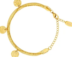 Bijou Brigitte Edelstahlschmuck In Gold|Armbänder Gold>Armband - Steel Circles gold