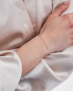 Bijou Brigitte Armbänder Gold>Armband - 6 Stone CZ gold
