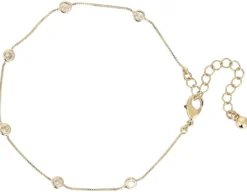 Bijou Brigitte Armbänder Gold>Armband - 6 Stone CZ gold
