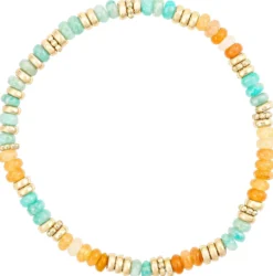 Bijou Brigitte Edelsteinarmbänder|Pastellschmuck>Armband - Summer Aventurine beige, türkis