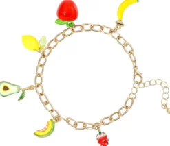 Bijou Brigitte Bunte Armbänder|Bunter Schmuck>Armband - Summer Fruits gold, mehrfarbig
