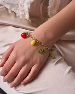 Bijou Brigitte Bunte Armbänder|Bunter Schmuck>Armband - Summer Fruits gold, mehrfarbig