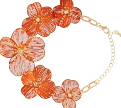 Bijou Brigitte Blumenschmuck>Armband - Sunny Flowers orange