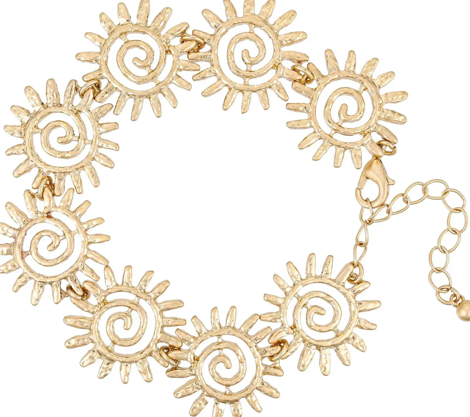 Bijou Brigitte Armbänder Gold|Boho-Schmuck>Armband - Sunny Swirls gold