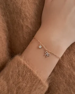 Bijou Brigitte Armbänder Gold>Armband - Sweet Bow gold