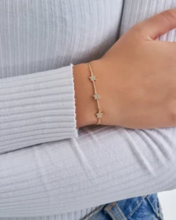 Bijou Brigitte Armbänder Gold>Armband - Three Stars gold